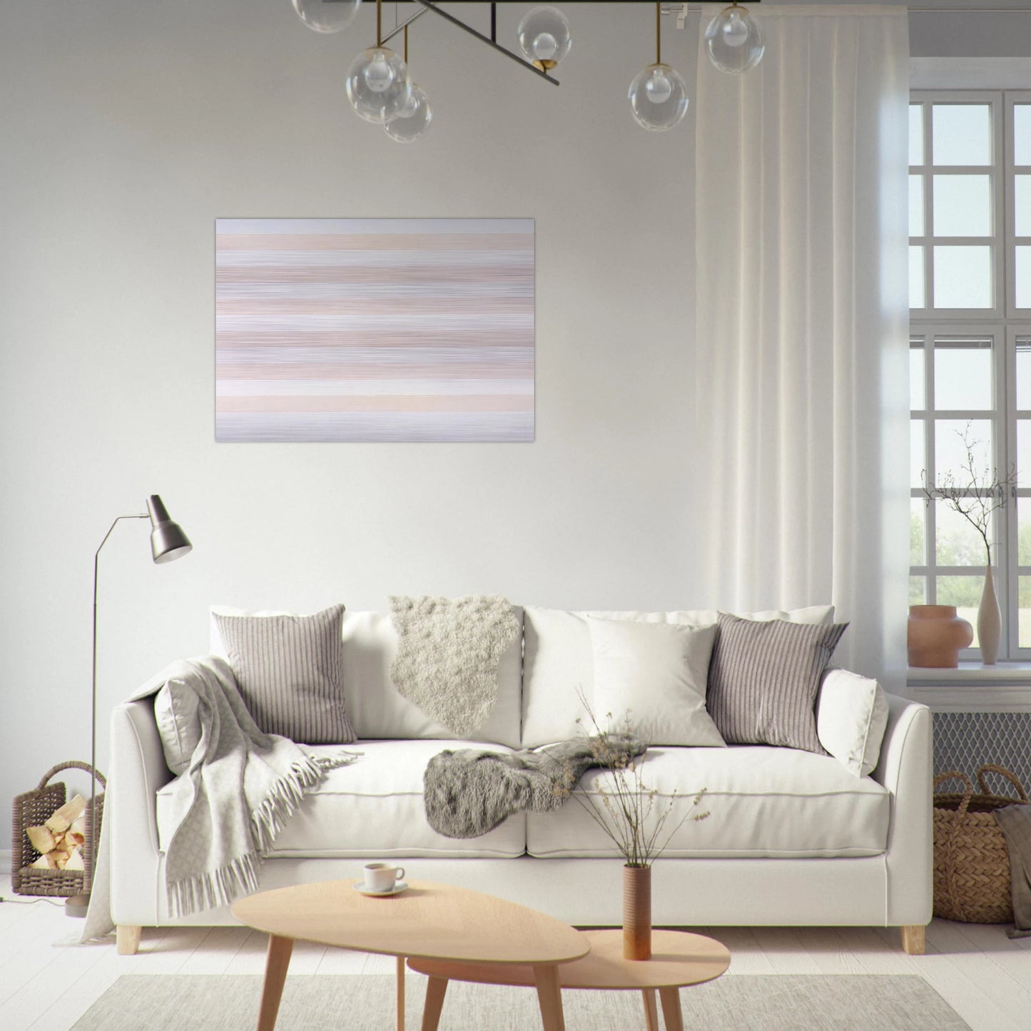 Happy Holiday - Agnes Martin Brushed Aluminum Print - 70x100 cm / 28x40 inches | Agnes Martin Aluminum Print | Agnes Martin Prints