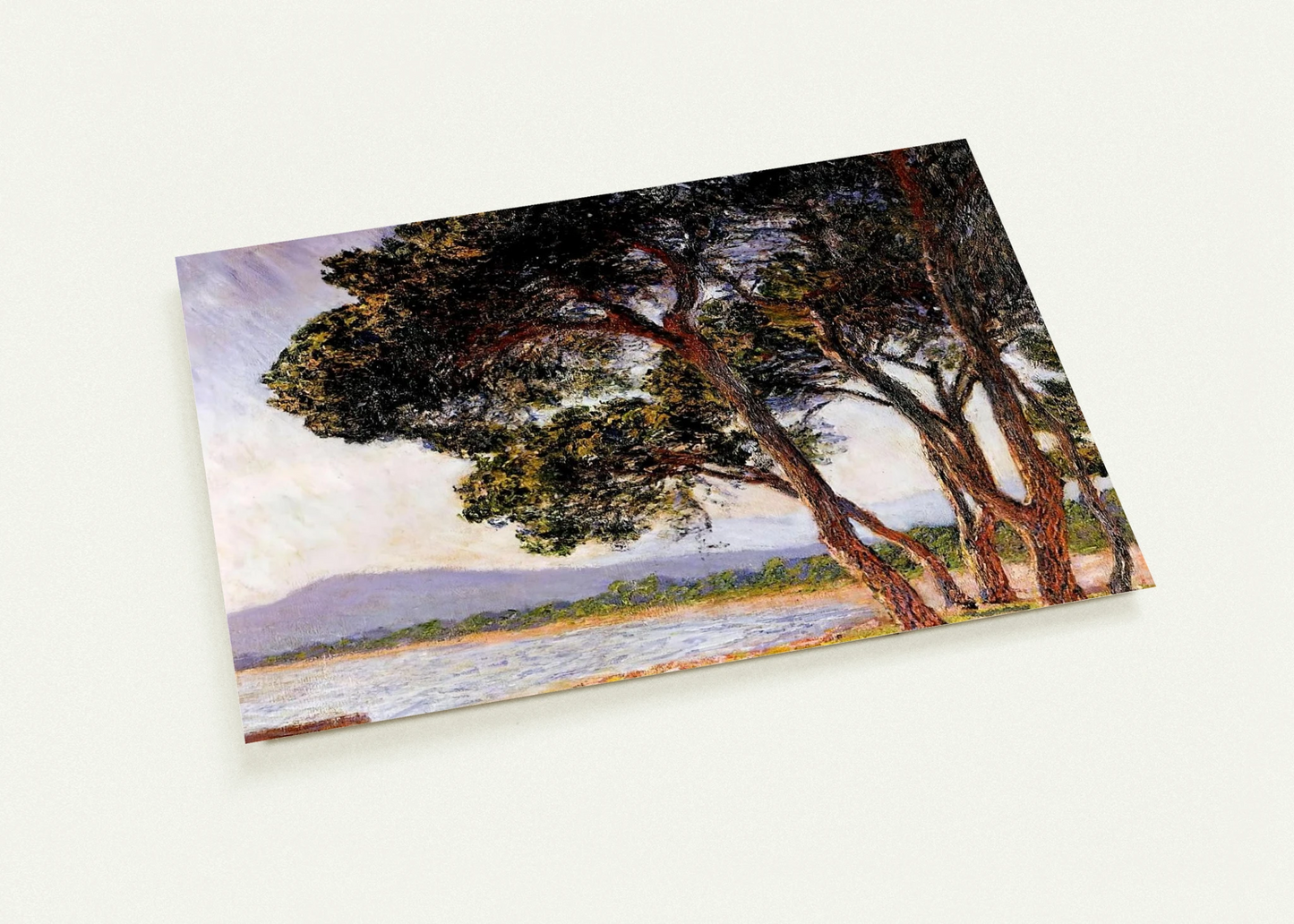 Beach in Juan-les-Pins By claude monet Pack of 10 Post Cards | claude monet Post Cards | A6 (10.5 x 14.8 cm) - 4.1 x 5.8 inches