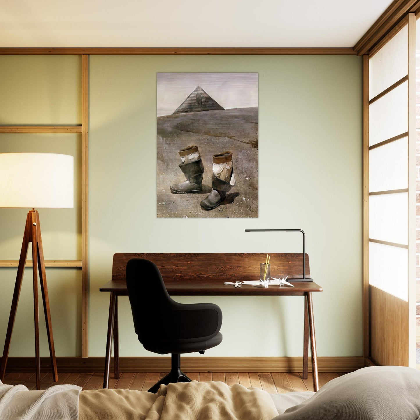 SEA BOOTS - Andrew Wyeth Brushed Aluminum Print - 70x100 cm / 28x40 inches | Andrew Wyeth Aluminum Print | Andrew Wyeth Prints