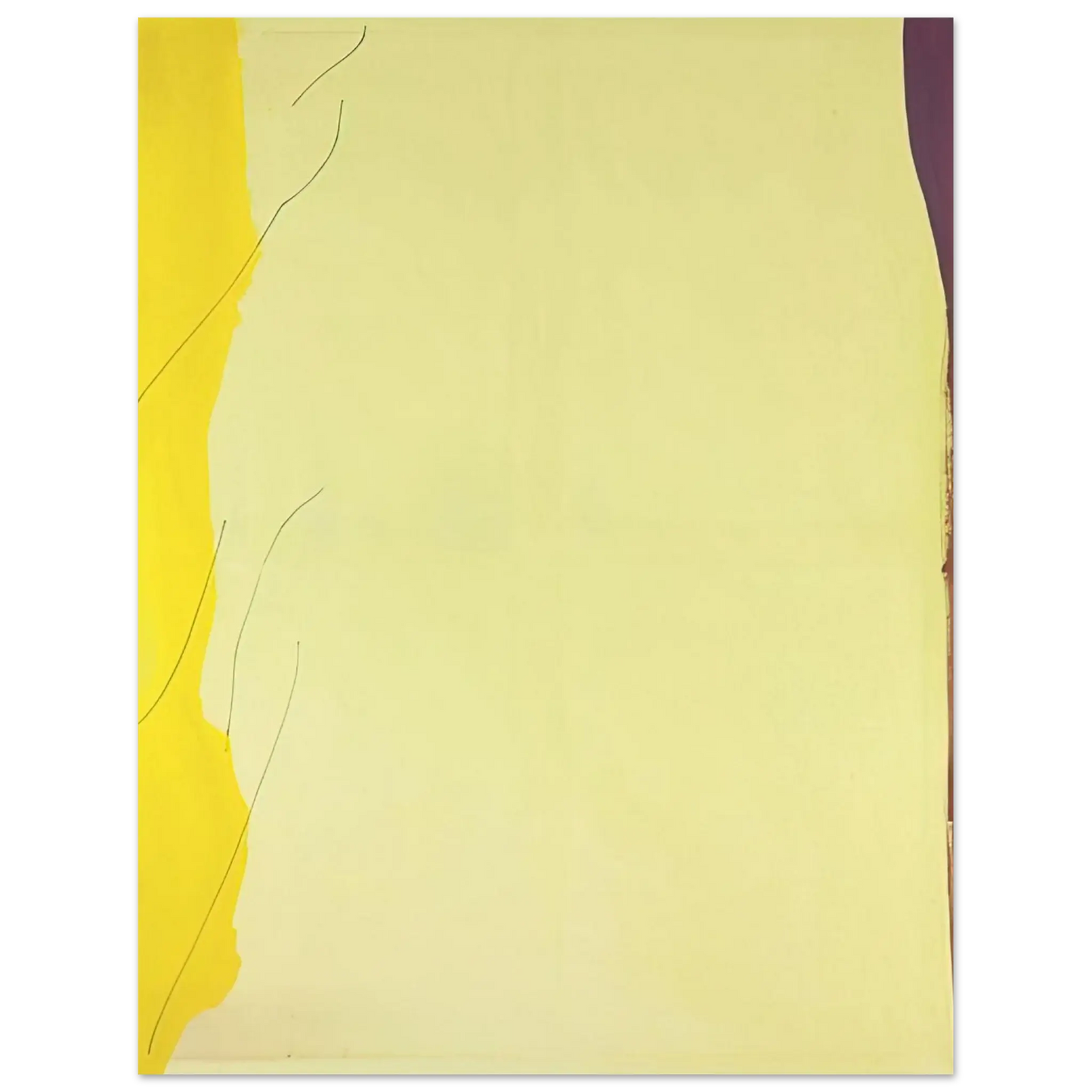 Helen Frankenthaler - Distillation - 1973 Wall art - 15x20 cm / 6x8 Inches - Premium Wooden Framed Poster With Fine Art Paper - White frame