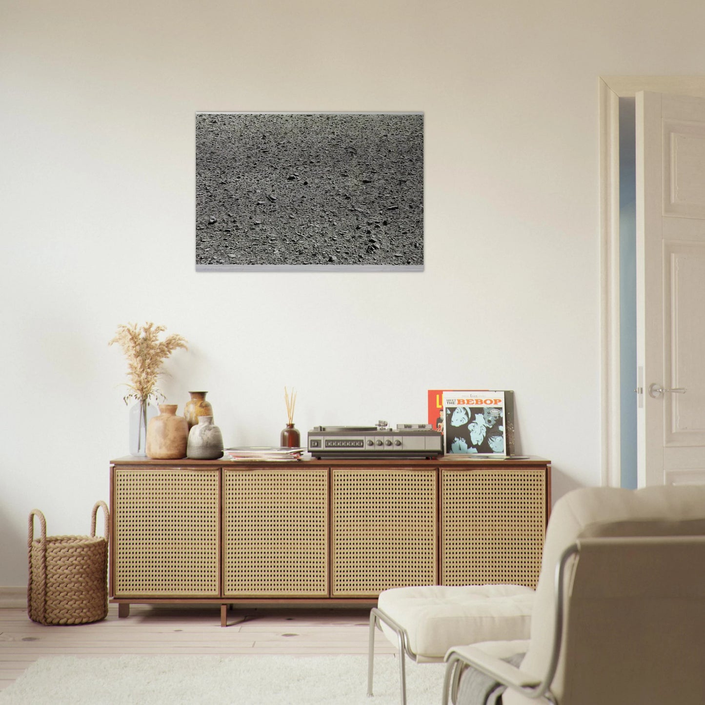 DESERT 1975 - Vija Celmins Brushed Aluminum Print - 70x100 cm / 28x40 inches | Vija Celmins Aluminum Print | Vija Celmins Prints