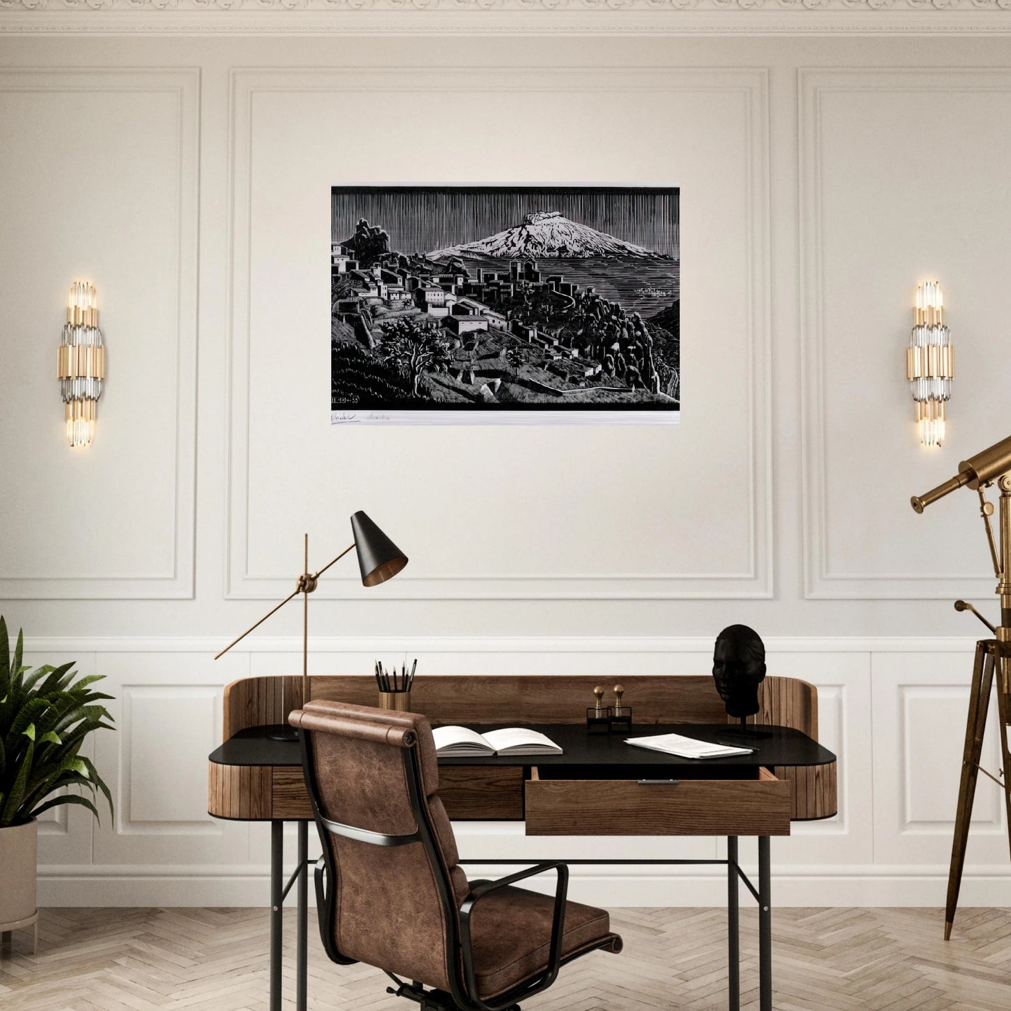 ESCHER (17) - MC Escher Brushed Aluminum Print - 70x100 cm / 28x40 inches | MC Escher Aluminum Print | MC Escher Prints
