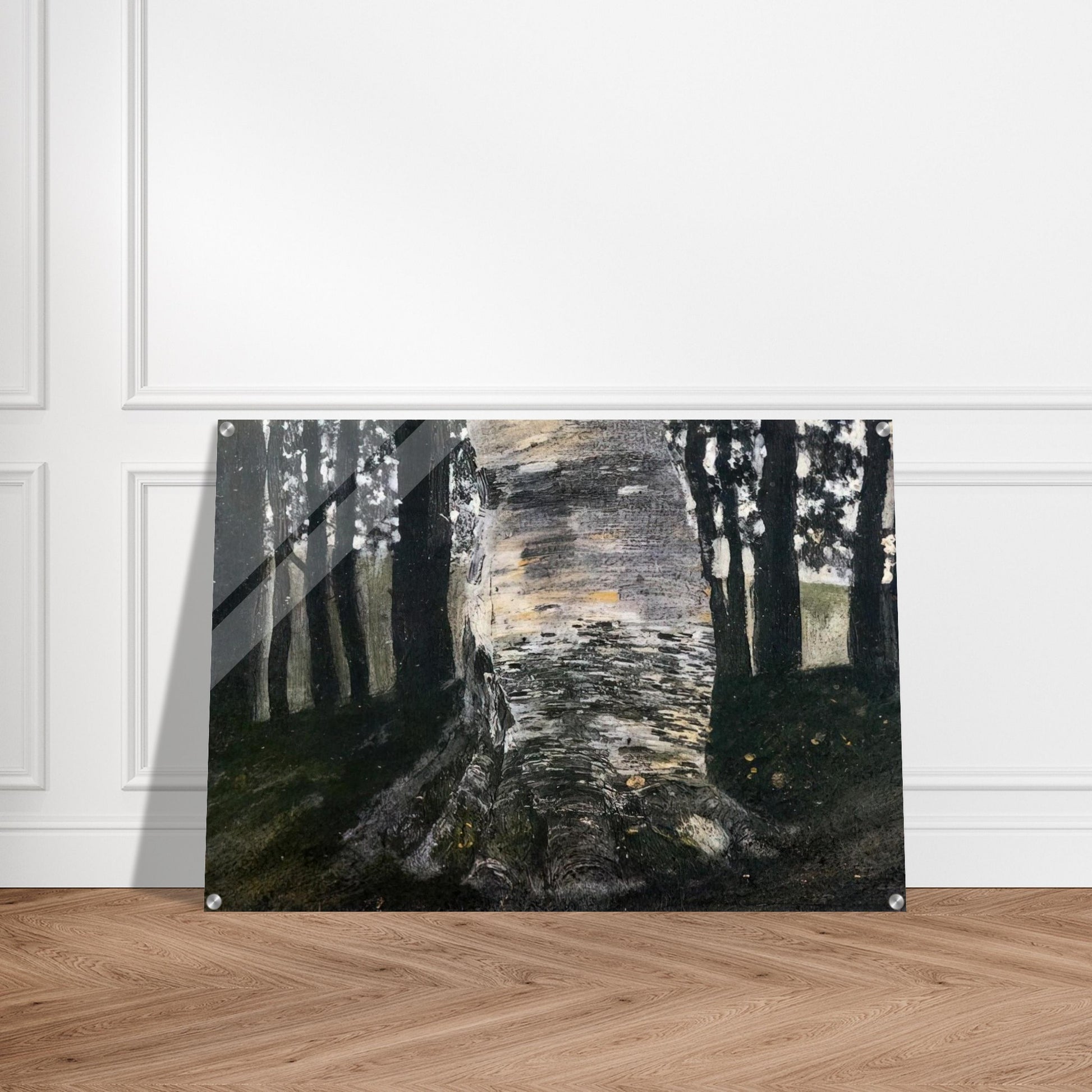 BIRCH IN A FOREST - Gustav Klimt Acrylic Print - 70x100 cm / 28x40″ inches | Gustav Klimt Wall Art | Gustav Klimt Prints