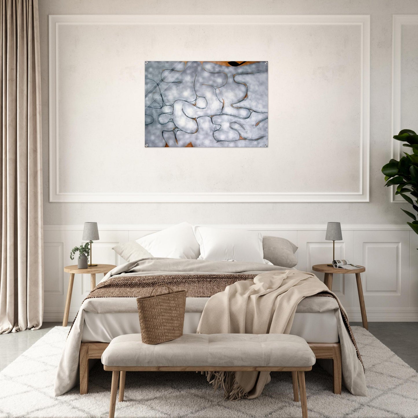 GREY SYMPHONY 1975 - Victor Pasmore Acrylic Print - 70x100 cm / 28x40″ inches | Victor Pasmore Wall Art | Victor Pasmore Prints