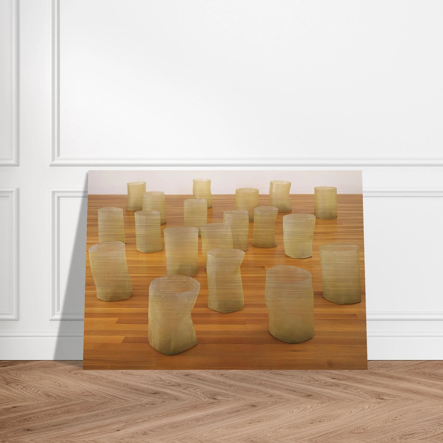 REPETITION NINETEEN III 1968 - Eva Hesse Brushed Aluminum Print - 70x100 cm / 28x40 inches | Eva Hesse Aluminum Print | Eva Hesse Prints
