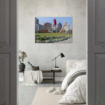 CUPID S SPAN COLLABORATION WITH VAN BRUGGEN 2002 - Claes Oldenburg Brushed Aluminum Print - 70x100 cm / 28x40 inches | Claes Oldenburg Aluminum Print | Claes Oldenburg Prints