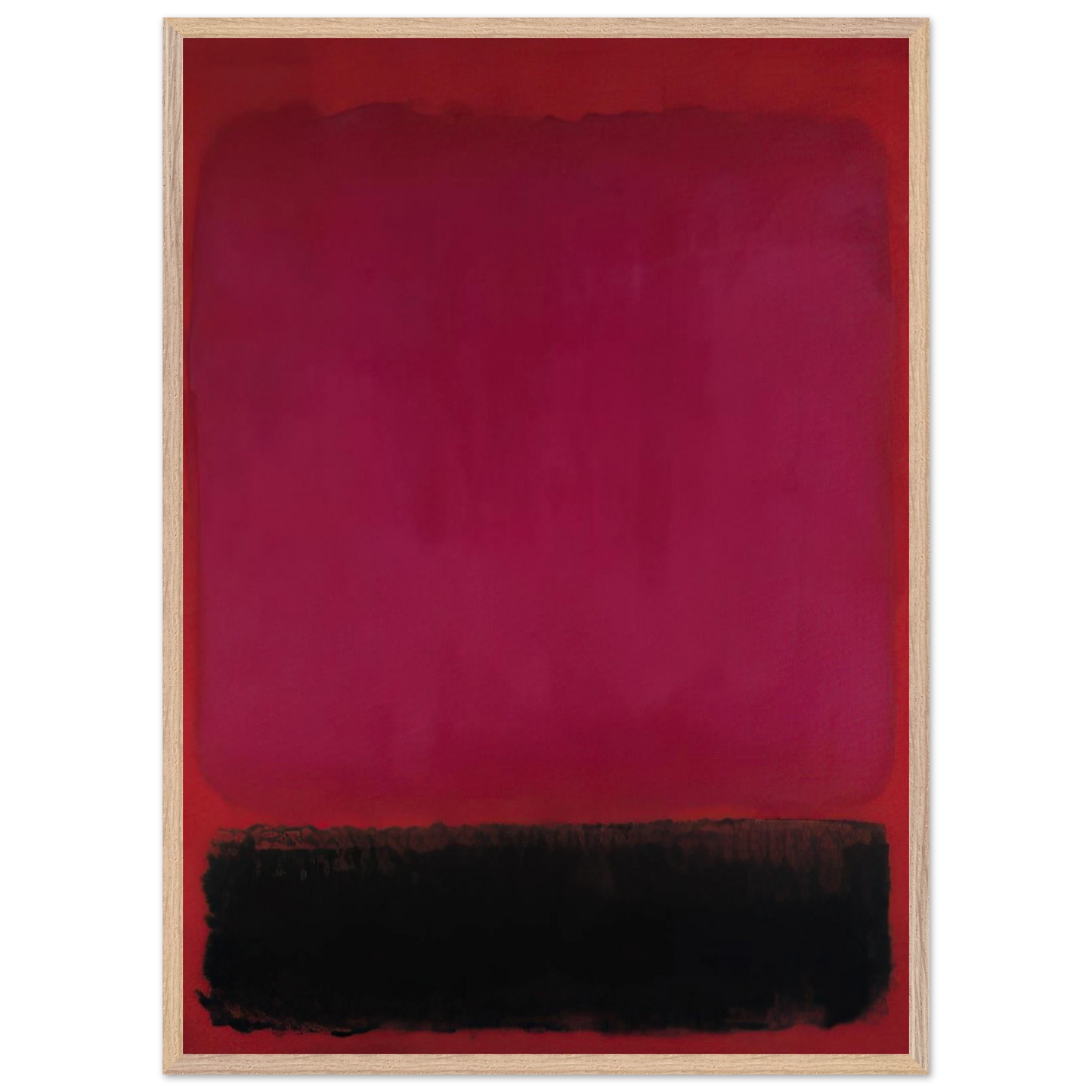 Helen Frankenthaler - Untitled - 1967 Wall art - A2 (42 x 59.4  cm) - Premium Wooden Framed Poster With Fine Art Paper-canvas - White frame