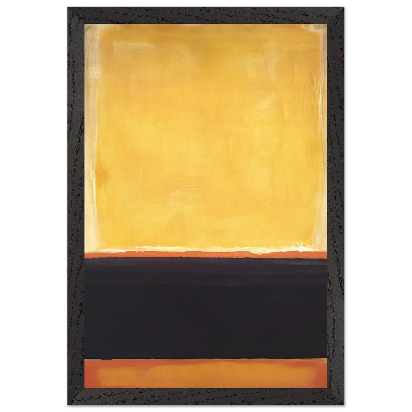 Mark Rothko - Yellow, Charcoal, Brown - 1953 Wall Art - 60x80 cm / 24x32 inches - Fine Art Poster - -