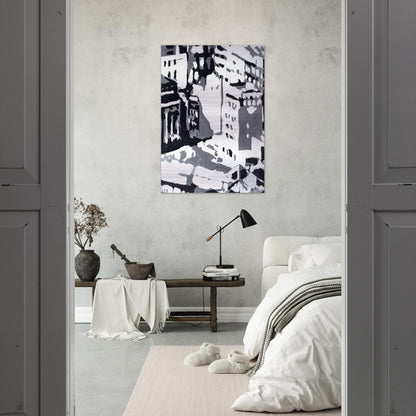 TOWNSCAPE 1969 1 - Gerhard Richter Brushed Aluminum Print - 70x100 cm / 28x40 inches | Gerhard Richter Aluminum Print | Gerhard Richter Prints