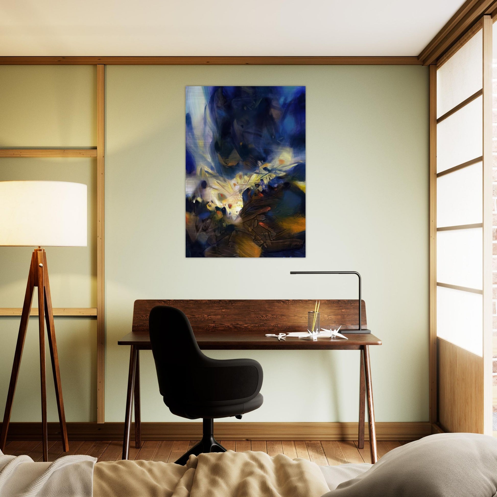 LE SOUFFLE QUI LIBERE LA MATIERE 2006 - Chu teh Chun Brushed Aluminum Print - 70x100 cm / 28x40 inches | Chu teh Chun Aluminum Print | Chu teh Chun Prints