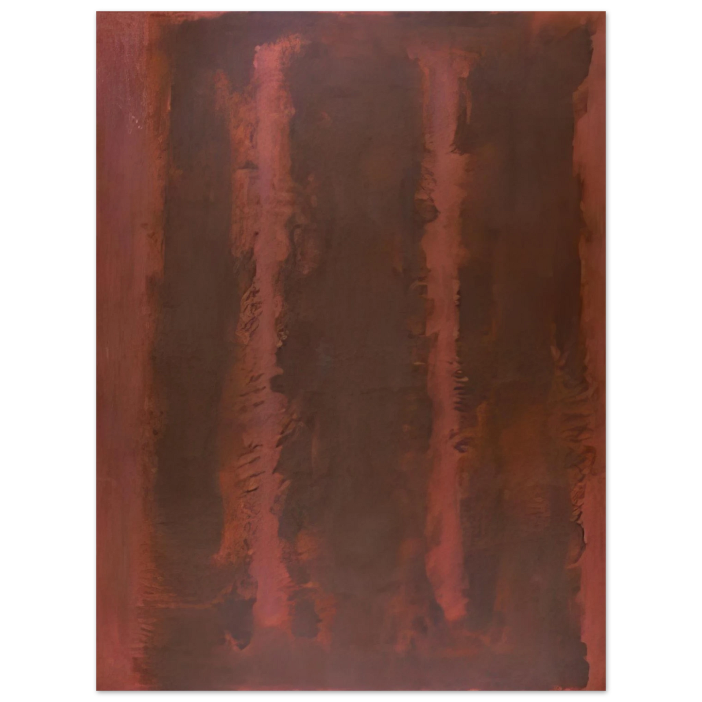 Mark Rothko - Black on Maroon - 1958 Wall Art - 60x80 cm / 24x32 inches - Fine Art Poster-canvas - -