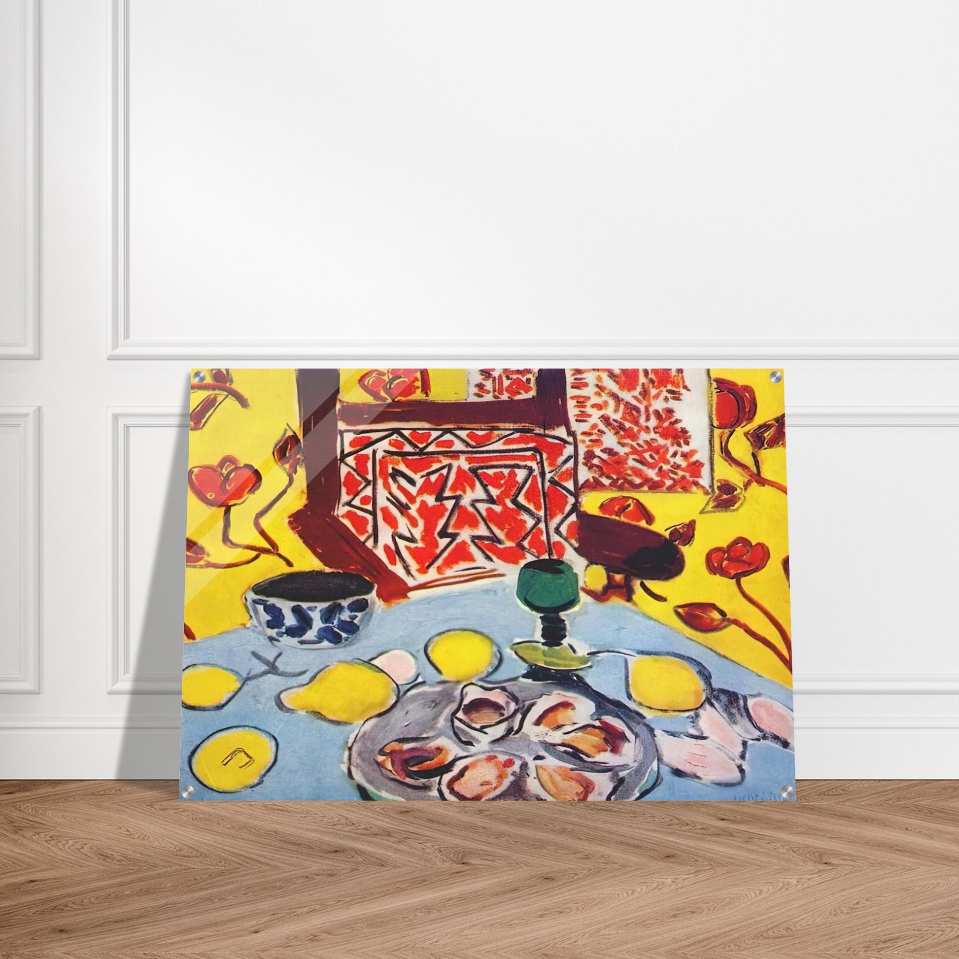 OYSTERS AND WOODEN ARMCHAIR 1943 - Henri Matisse Acrylic Print - 70x100 cm / 28x40″ inches | Henri Matisse Wall Art | Henri Matisse Prints