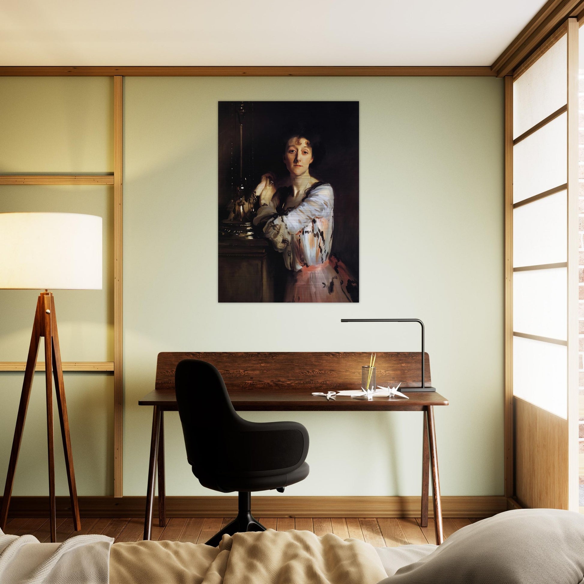 Mrs Charles Russell - John Singer Sargent Brushed Aluminum Print - 70x100 cm / 28x40 inches | John Singer Sargent Aluminum Print | John Singer Sargent Prints