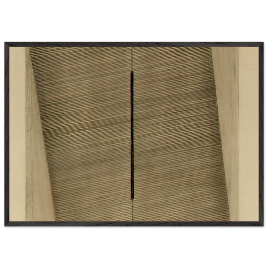Senza titolo detail - 1966 - Bice Lazzari 70x100 cm / 28x40 inches Framed Art Print – Black Wooden Frame