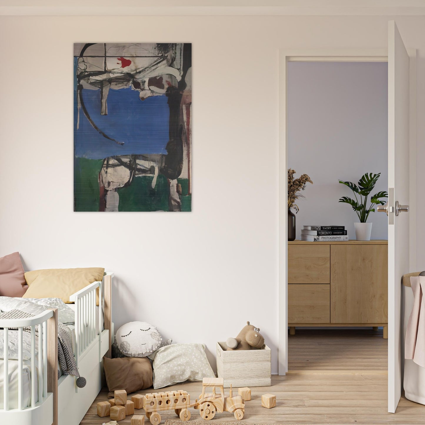 Urbana #2 The Archer - Richard Diebenkorn Brushed Aluminum Print - 70x100 cm / 28x40 inches | Richard Diebenkorn Aluminum Print | Richard Diebenkorn Prints