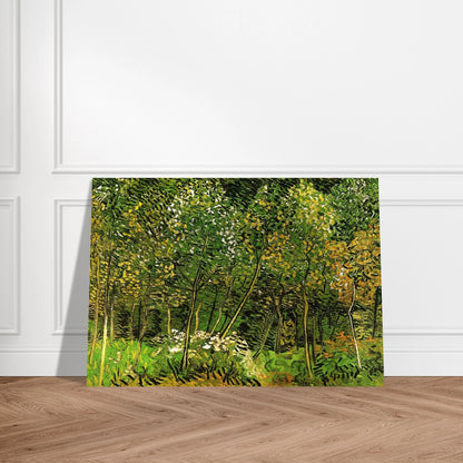 The Grove - Vincent van Gogh Brushed Aluminum Print - 70x100 cm / 28x40 inches | Vincent van Gogh Aluminum Print | Vincent van Gogh Prints