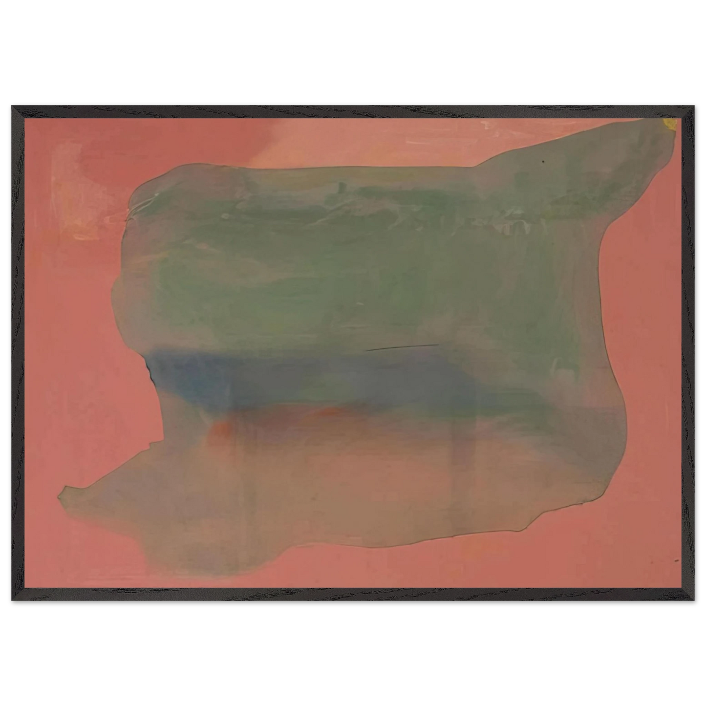 Helen Frankenthaler - Yearning - 1973 Wall art - A1 (59.4 x 84.1  cm) - Premium Wooden Framed Poster With Fine Art Paper-canvas - Black frame