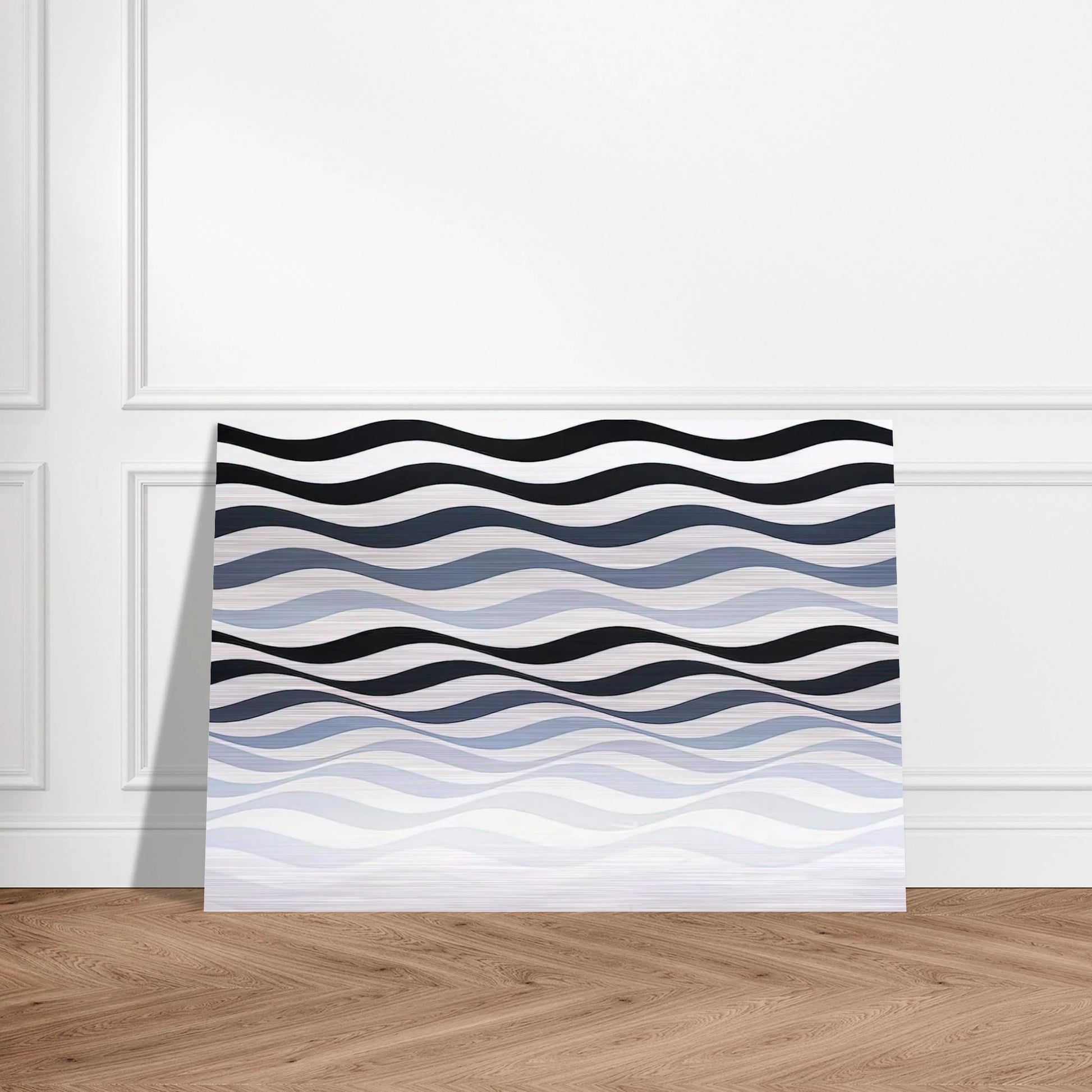 ARREST 3 1965 - Bridget Riley Brushed Aluminum Print - 70x100 cm / 28x40 inches | Bridget Riley Aluminum Print | Bridget Riley Prints