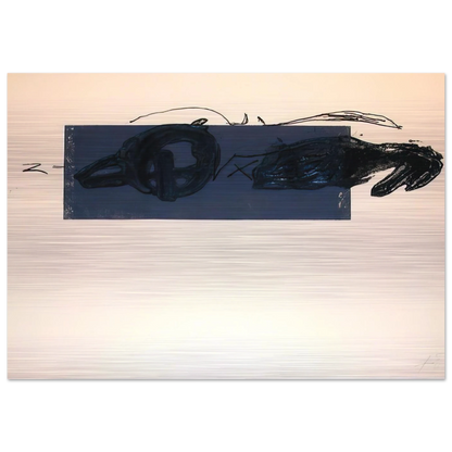 Z 1981 - Antoni Tapies Brushed Aluminum Print - 70x100 cm / 28x40 inches | Antoni Tapies Aluminum Print | Antoni Tapies Prints