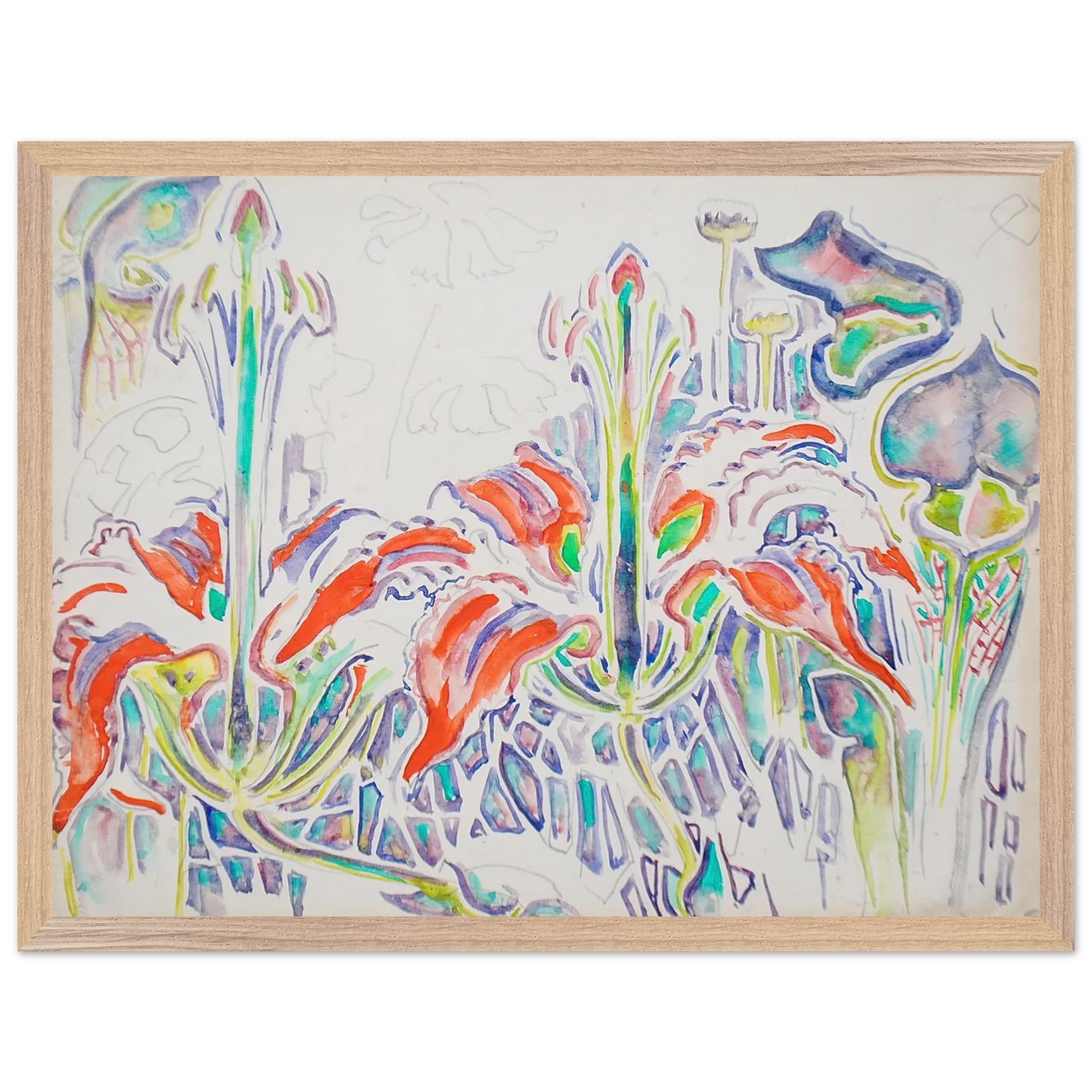 Walter Inglis Anderson - Walter Anderson Wall art - 40x50 cm / 16x20 inches - Premium Wooden Framed Poster With Fine Art Paper-canvas - White frame