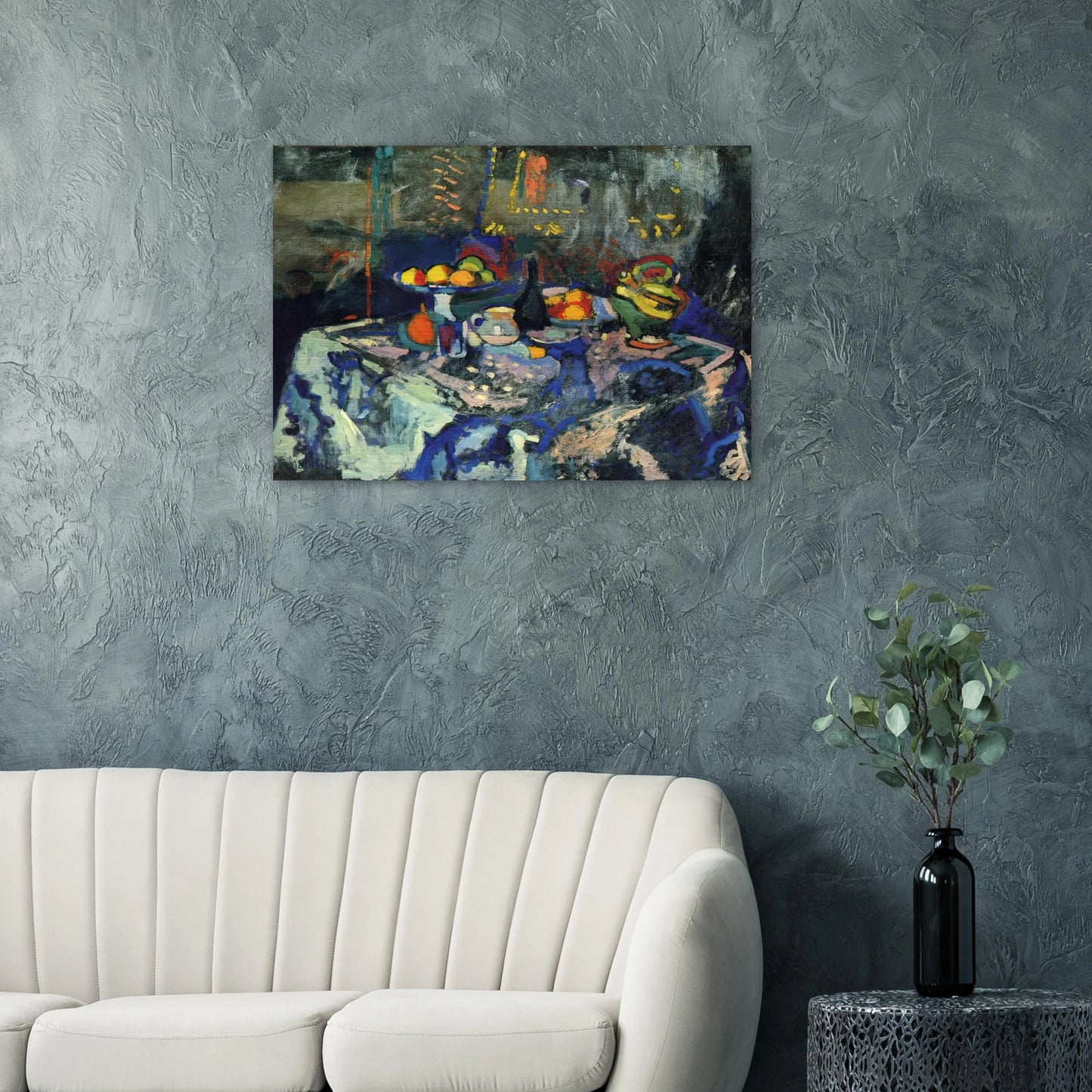 STILL LIFE WITH VASE BOTTLE AND FRUIT - Henri Matisse Brushed Aluminum Print - 70x100 cm / 28x40 inches | Henri Matisse Aluminum Print | Henri Matisse Prints