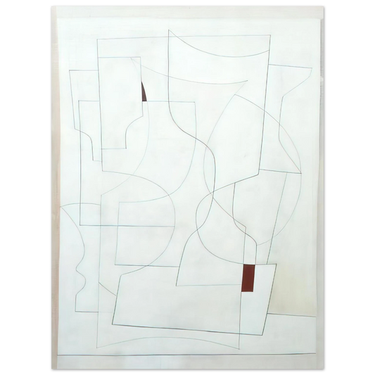 Ben Nicholson - July 27-53 ivory - 1953  75x100 cm / 30x40inches Fine Art Poster