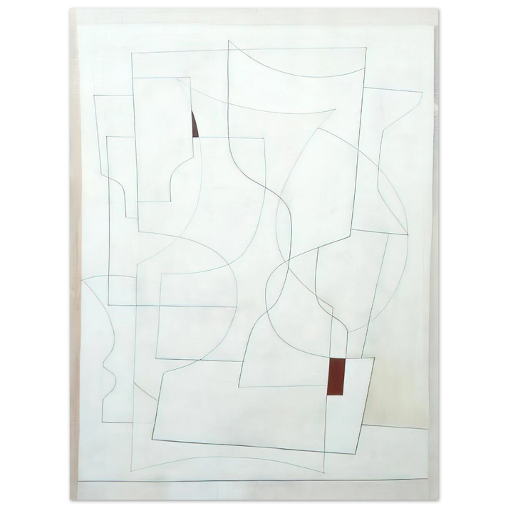 Ben Nicholson - July 27-53 ivory - 1953  75x100 cm / 30x40inches Fine Art Poster