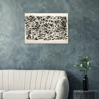 UNTITLED 7 - Henri Michaux Brushed Aluminum Print - 70x100 cm / 28x40 inches | Henri Michaux Aluminum Print | Henri Michaux Prints