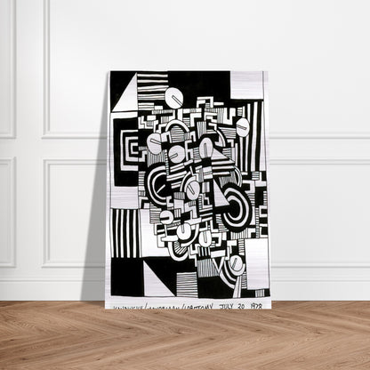 UNTITLED 1978 - Keith Haring Brushed Aluminum Print - 70x100 cm / 28x40 inches | Keith Haring Aluminum Print | Keith Haring Prints