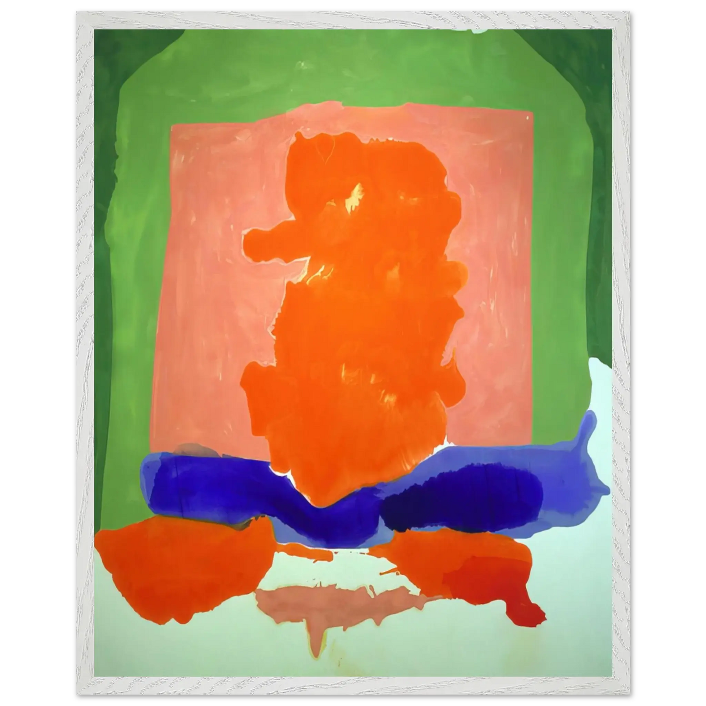 Helen Frankenthaler - Small s Paradise - 1964 Wall art - 15x20 cm / 6x8 Inches - Premium Wooden Framed Poster With Fine Art Paper - Wood frame