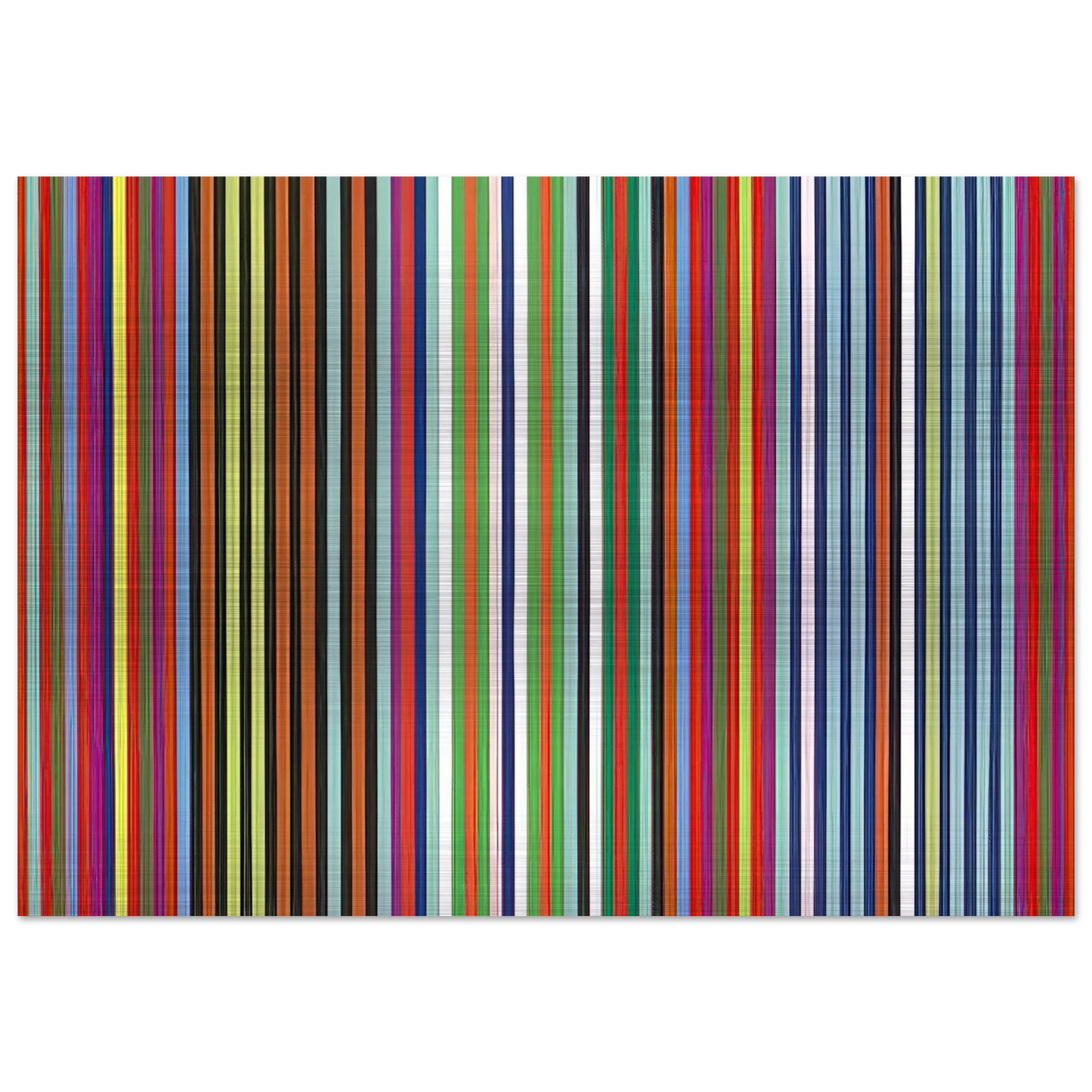 Flamingo - 1965 - Gene Davis Brushed Aluminum Print - 70x100 cm / 28x40 inches | Gene Davis Aluminum Print | Gene Davis Prints