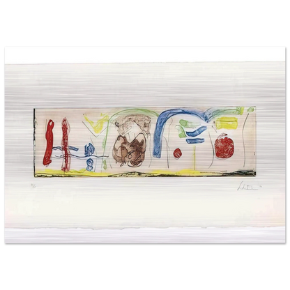 Bridges - 1996 - Helen Frankenthaler Brushed Aluminum Print - 70x100 cm / 28x40 inches | Helen Frankenthaler Aluminum Print | Helen Frankenthaler Prints
