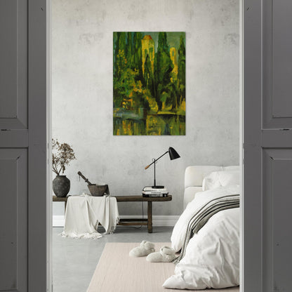 VILABERTRIN CHURCH TOWER 1919 - Salvador Dali Brushed Aluminum Print - 70x100 cm / 28x40 inches | Salvador Dali Aluminum Print | Salvador Dali Prints