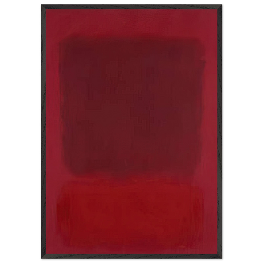 Red and Brown - 1957 - Mark Rothko 70x100 cm / 28x40 inches Framed Art Print – Black Wooden Frame