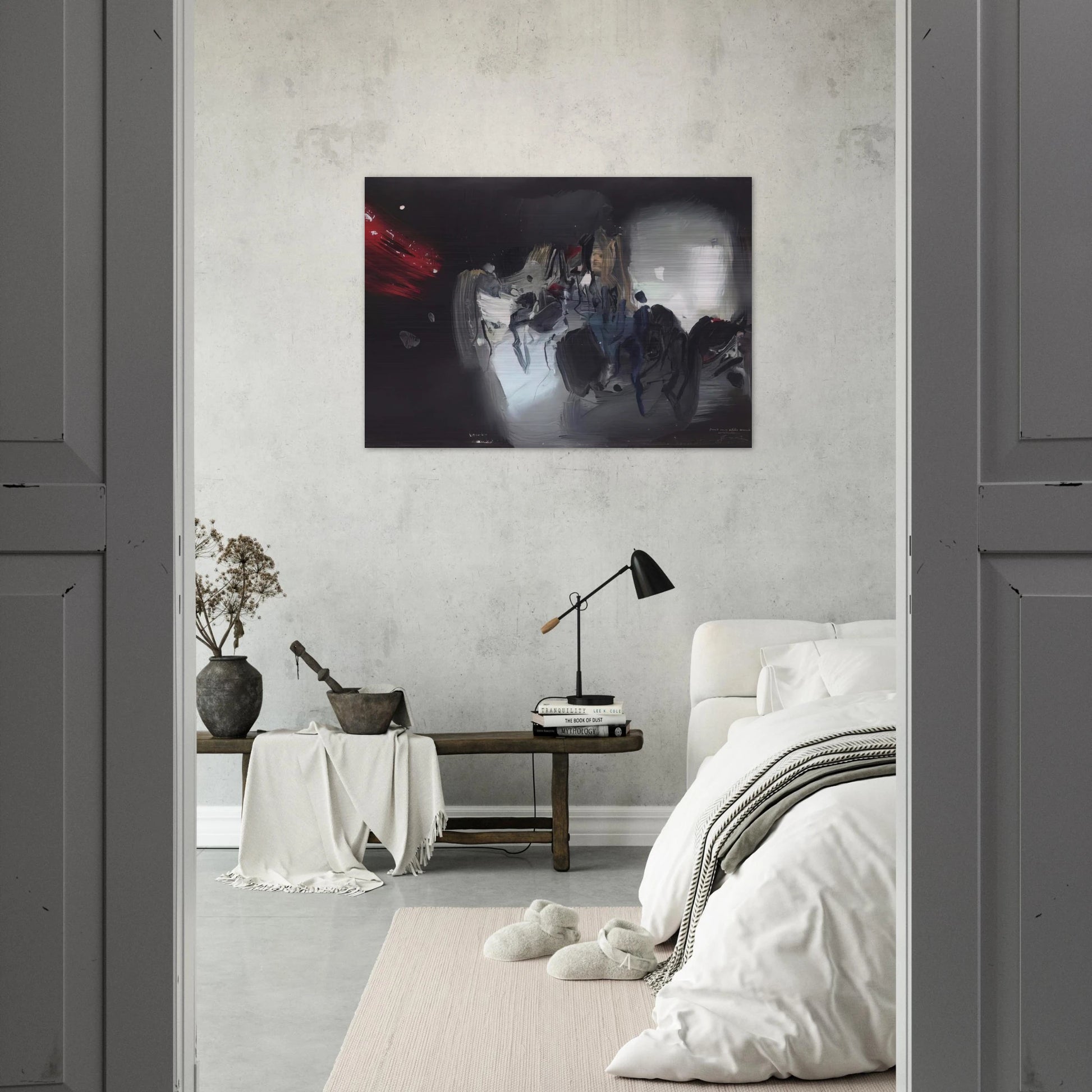 COMPOSITION 1972 - Chu teh Chun Brushed Aluminum Print - 70x100 cm / 28x40 inches | Chu teh Chun Aluminum Print | Chu teh Chun Prints