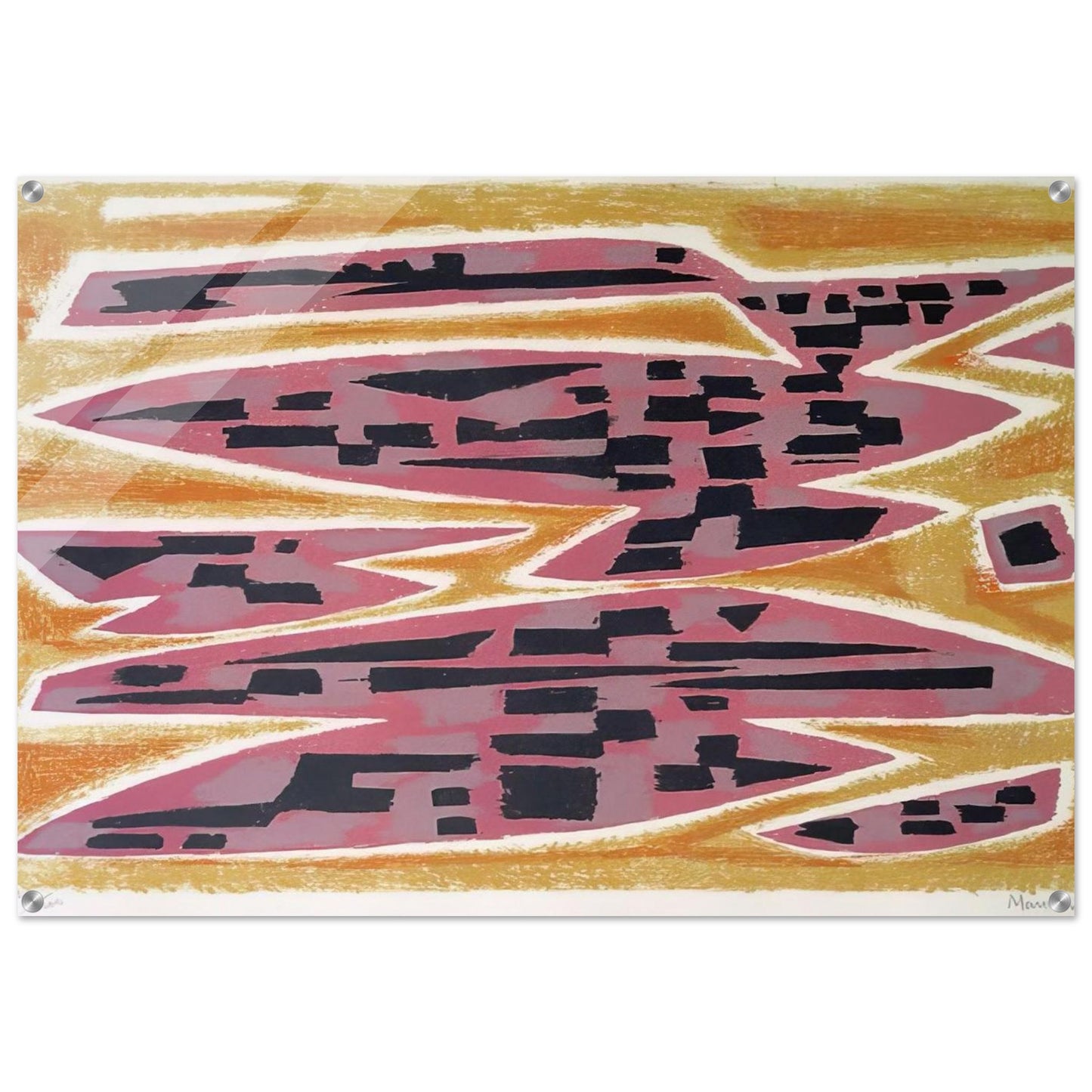 Abstract Composition - 1955 - Alfred Manessier Acrylic Print - 70x100 cm / 28x40″ inches