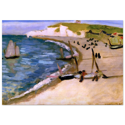 AHT AMONT CLIFFS AT ETRETAT 1921 - Henri Matisse Brushed Aluminum Print - 70x100 cm / 28x40 inches | Henri Matisse Aluminum Print | Henri Matisse Prints