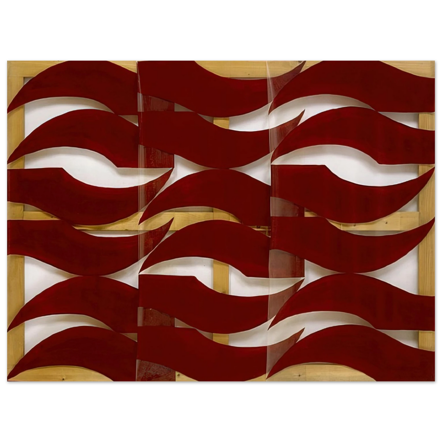Carla Accardi - Rosso scuro - 1974  75x100 cm / 30x40inches Fine Art Poster