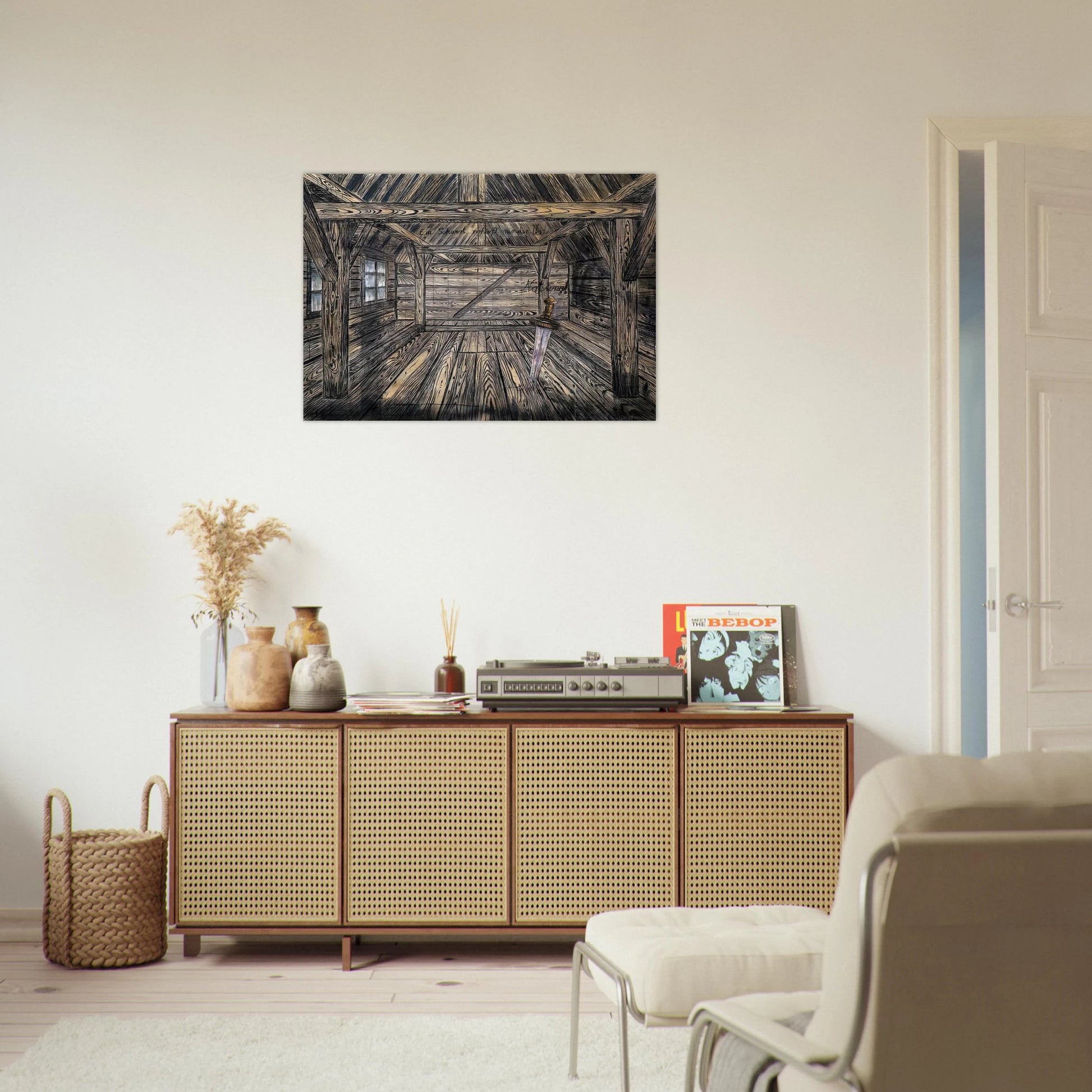 NOTHUNG 1973 - Anselm Kiefer Brushed Aluminum Print - 70x100 cm / 28x40 inches | Anselm Kiefer Aluminum Print | Anselm Kiefer Prints