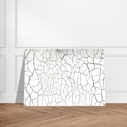White Cretto - 1975 - Alberto Burri Acrylic Print - 70x100 cm / 28x40″ inches