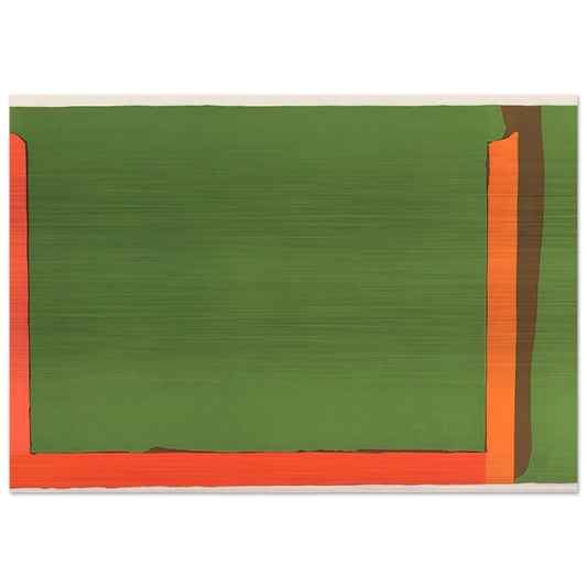 Untitled Litograph - Color Field Painting - John Hoyland Brushed Aluminum Print - 70x100 cm / 28x40 inches | John Hoyland Aluminum Print | John Hoyland Prints