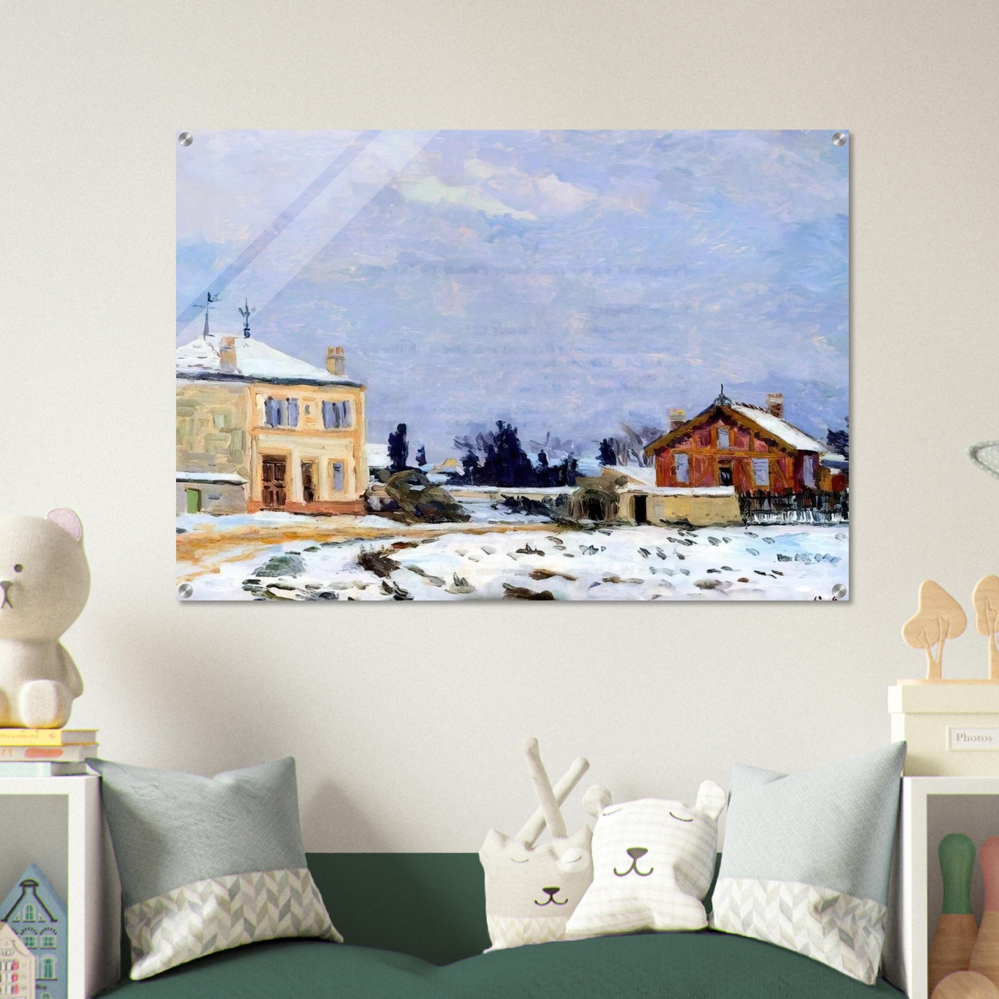 Neige - 1876 - Armand Guillaumin Acrylic Print - 70x100 cm / 28x40″ inches