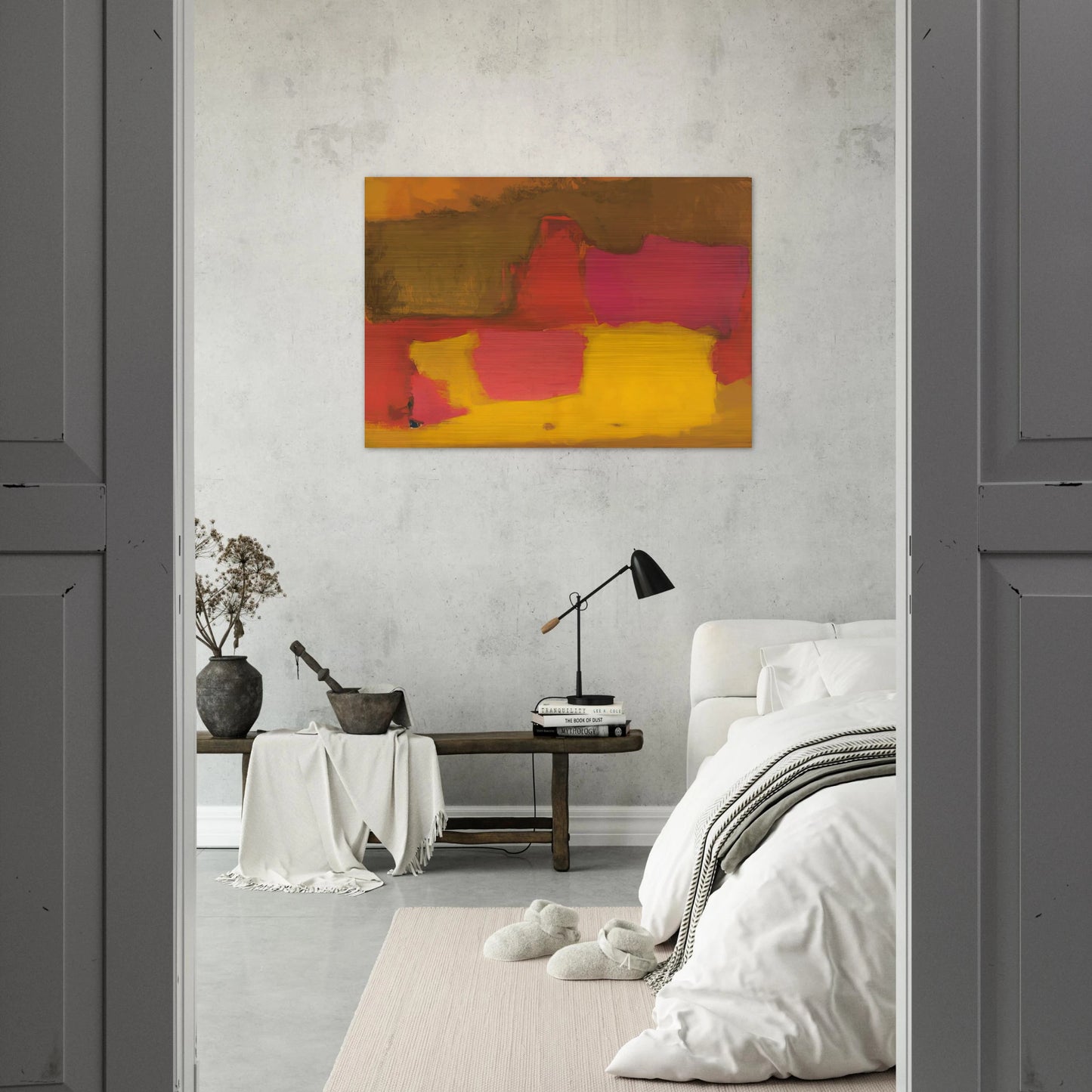 AWAY 1964 - Esteban Vicente Brushed Aluminum Print - 70x100 cm / 28x40 inches | Esteban Vicente Aluminum Print | Esteban Vicente Prints