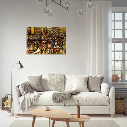 Opaque Harmony - Richard Pousette-Dart Brushed Aluminum Print - 70x100 cm / 28x40 inches | Richard Pousette-Dart Aluminum Print | Richard Pousette-Dart Prints