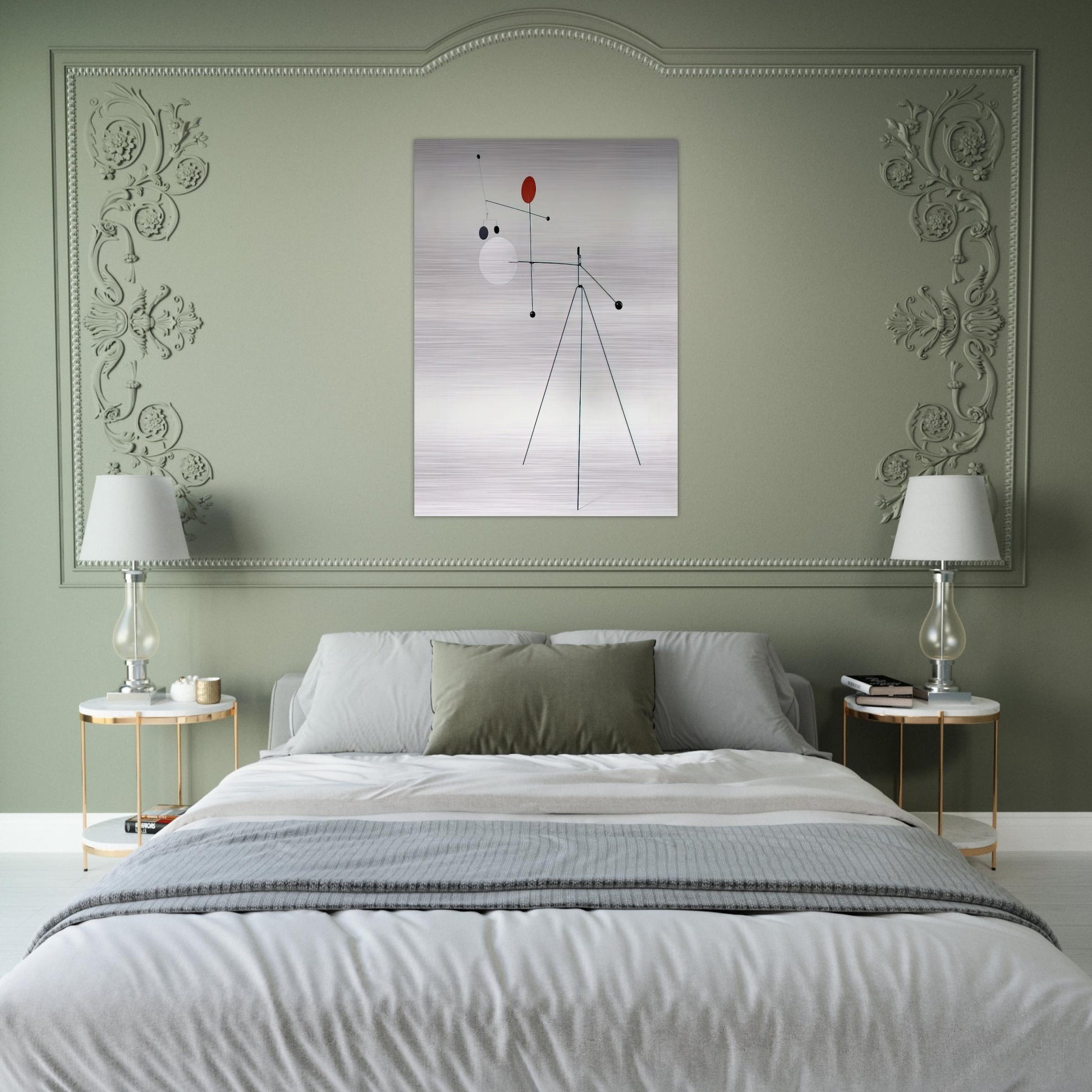 UNTITLED 1934 - Alexander Calder Brushed Aluminum Print - 70x100 cm / 28x40 inches | Alexander Calder Aluminum Print | Alexander Calder Prints