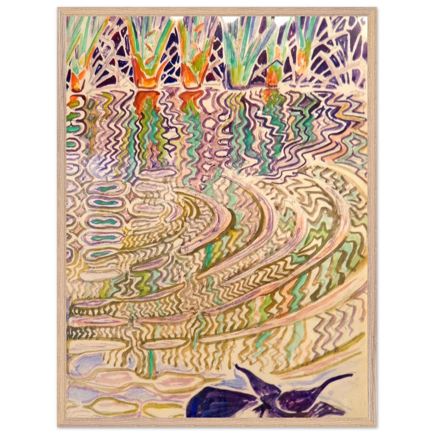 Walter Inglis Anderson - Walter Anderson Wall art - 70x100 cm / 28x40 inches - Premium Wooden Framed Poster With Fine Art Paper-canvas - White frame
