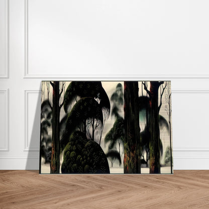 Forest Magic - Eyvind Earle Brushed Aluminum Print - 70x100 cm / 28x40 inches | Eyvind Earle Aluminum Print | Eyvind Earle Prints
