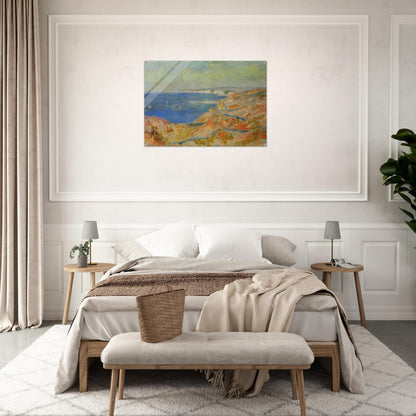 On the Cliff near Dieppe - claude monet Acrylic Print - 70x100 cm / 28x40″ inches