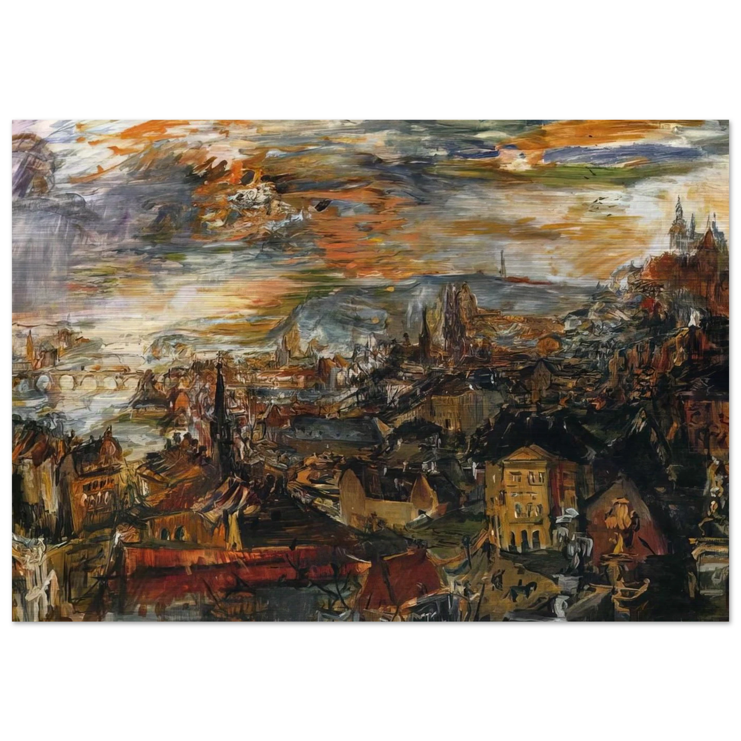 NOT_DETECTED_235890 - OSKAR KOKOSCHKA Brushed Aluminum Print - 70x100 cm / 28x40 inches | OSKAR KOKOSCHKA Aluminum Print | OSKAR KOKOSCHKA Prints