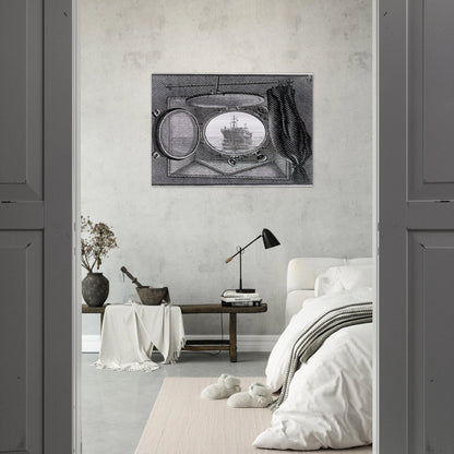 PORTHOLE - MC Escher Brushed Aluminum Print - 70x100 cm / 28x40 inches | MC Escher Aluminum Print | MC Escher Prints